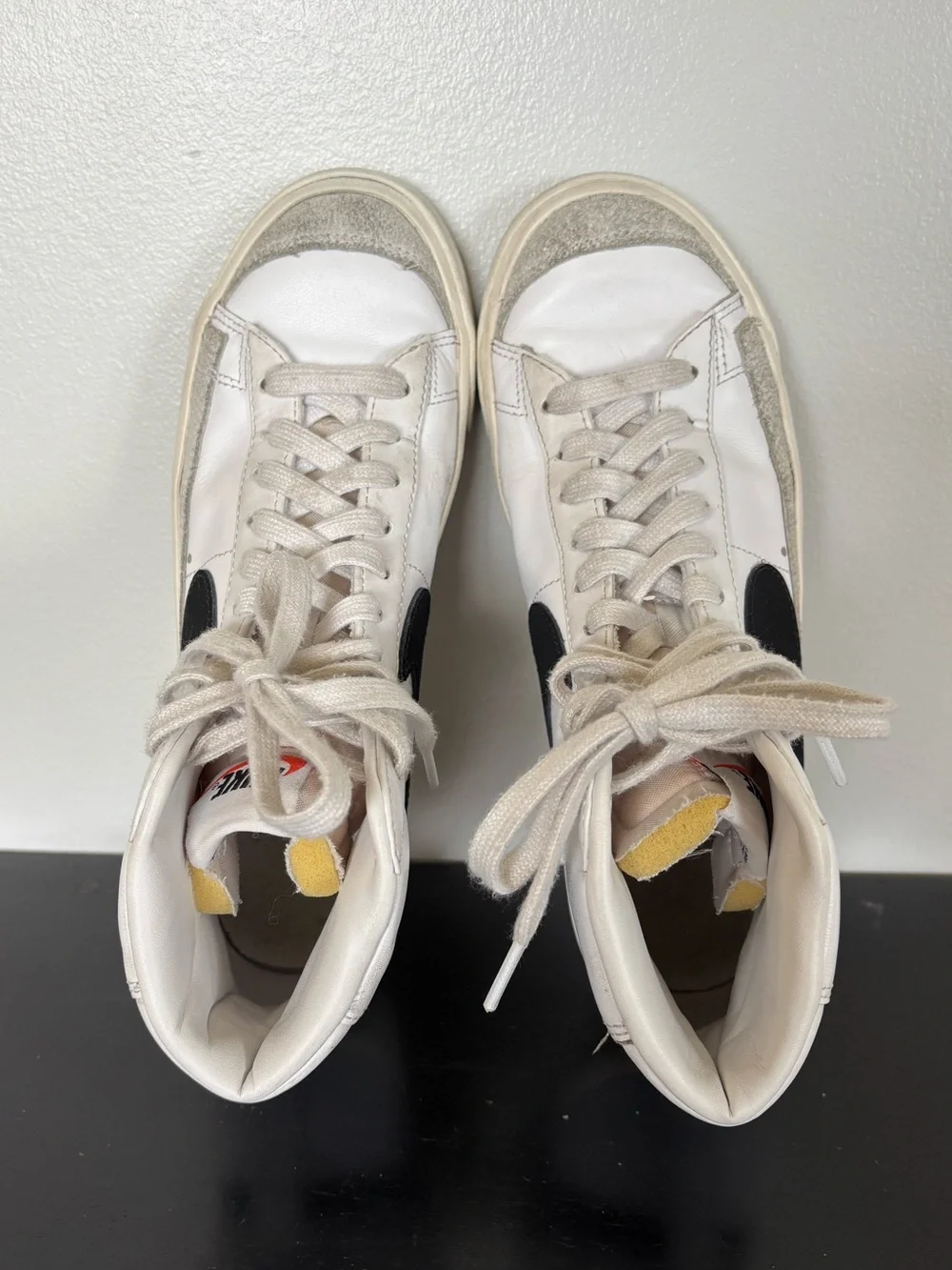 Nike Blazer Mid 77 Vintage White Black CZ1055-100 Womens Size 7.5 Sneakers Shoes - Picture 7 of 14